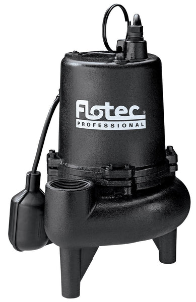 Flotec E75STVT Professional Series Cast Iron Sewage Pump, 3/4 HP