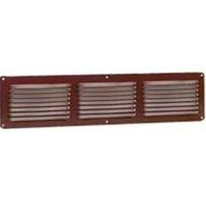 L L Building EAC16X4BR Aluminum Undereve Vent, Brown, 16"X4"