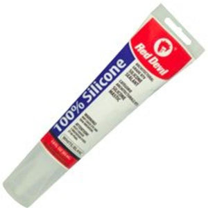 Red Devil 00143CA 100 Percent Silicon Sealant, White, 2.8 Oz