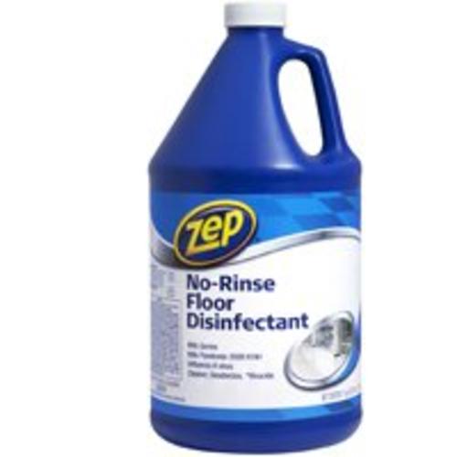 Zep Commercial ZUNRS128 No-Rinse Floor Disinfectant, 1 Gallon, Blue