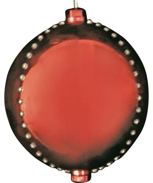 Holiday Basix 60132 Christmas Decor Pre-Lit Motion LED Ball, 6" H, Red