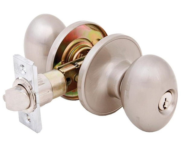 Prosource TYLP00V-PS Entry Knob Locksets, Satin Nickel