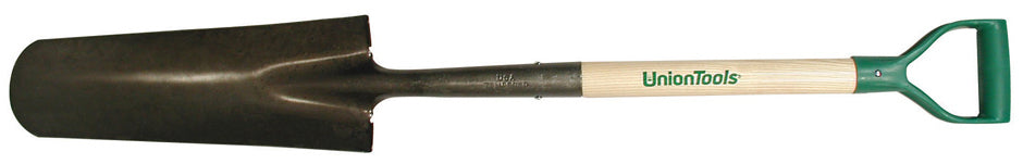 Union Tools 47108 Round Point Drain Spade, 4.75" X 16"