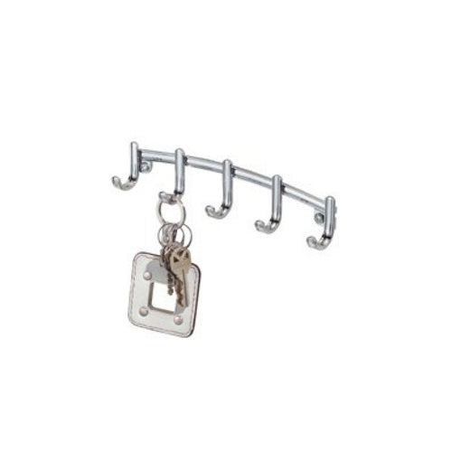 InterDesign 54370 York Lyra Wall Mount Key Rack, Chrome