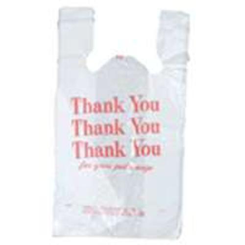 R3 8023997 Quickmate Flat T-Shirt Bag Thank You, 12" x 7" x 18.6"