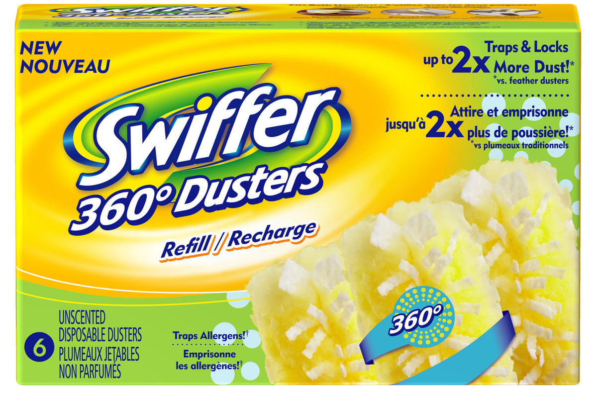 Swiffer 16944 360-Duster Refill, Unscented, 6-Count – Toolbox Supply