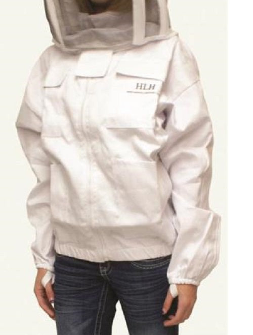 Harvest Lane HoneyCLOTHSJS-102 Bee Keepers Jacket With Hood, White, Small