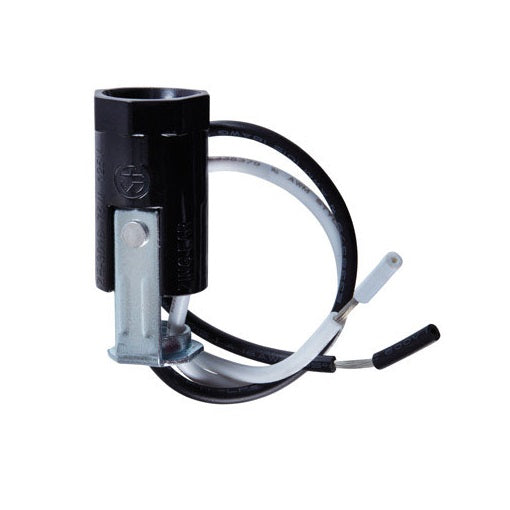 Jandorf 60470 Phenolic Candelabra Socket With Leads, 1-11/16"