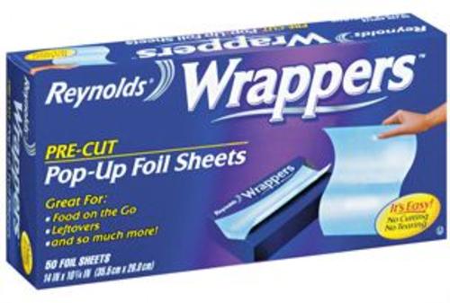 Reynolds 00103 Wrappers Foil Sheets, 50 Count