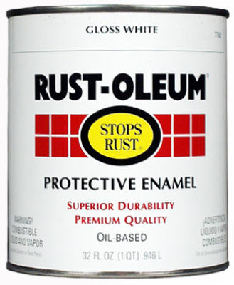 Rust-Oleum® 7792-730 Stops Rust® Protective Enamel, 1/2 Pt, Gloss White