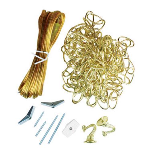 Jandorf 60260 Swag Kit, 15', Polished Brass