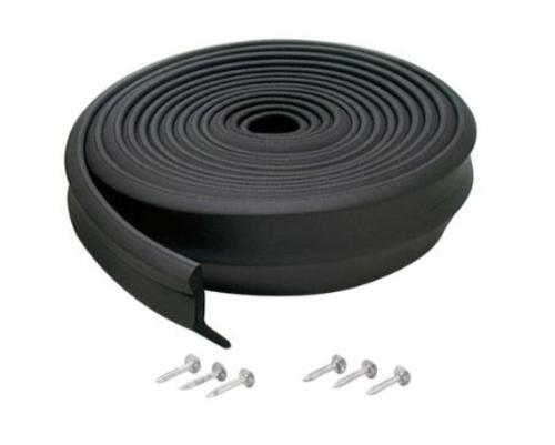 M-D Building 03723 Garage Door Bottom Rubber, Durable, 9', Black