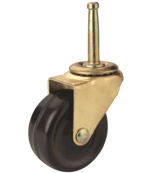 Prosource JC-D03-PS Swivel Casters, 1-5/8", Bright Brass, 2/Pack