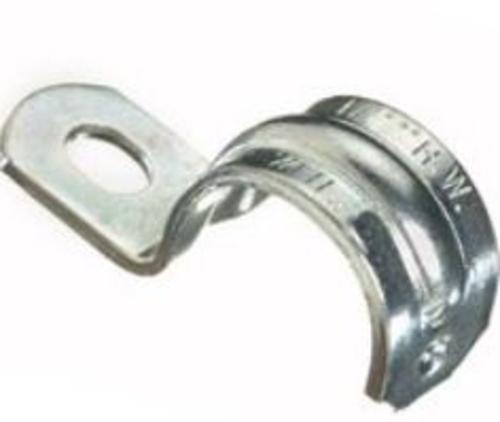 Halex 61107B Rigid 1Hole Strap, 3/4", Zinc electro plated