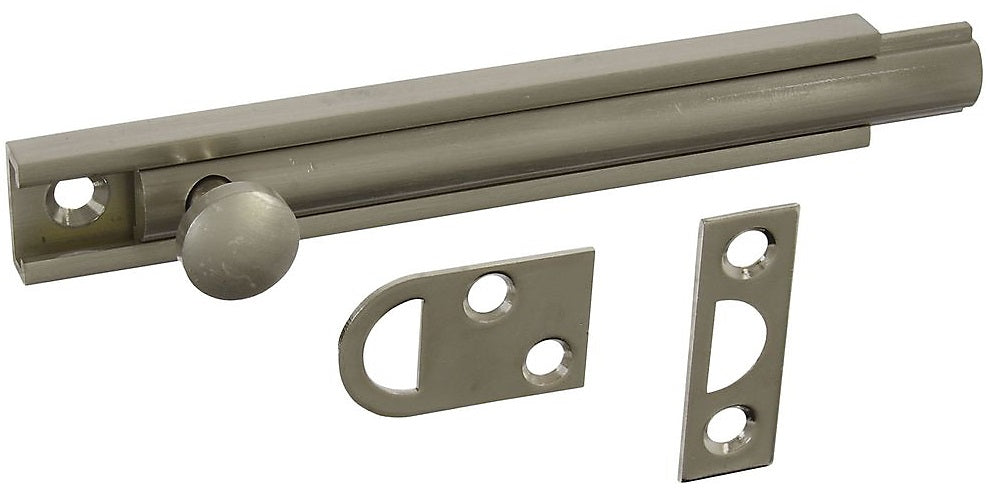 National Hardware N336-214 MPB1922 Flush Bolt, Satin Nickel