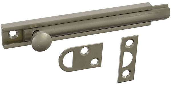 National Hardware N336-214 MPB1922 Flush Bolt, Satin Nickel