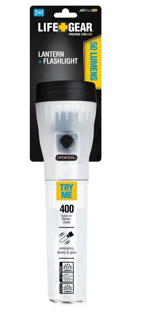 Life Gear LG02-10160-WHI LED Flashlight, 50 Lumens , White