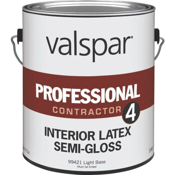 Valspar 99421 Professional Contractor 4 Interior Latex Paint, Light Base