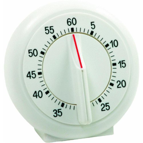 Norpro 1470 60 Minutes Single Ring Timer, White