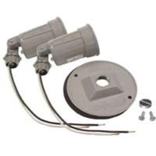 Bell 5625-5 Double Light Weatherproof Lampholder Cover, 75 - 150 Watt, Gray