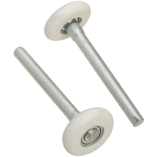 National Hardware N280-123 V7605 Standard Rollers, Zinc plated, 1-3/4" roller, 4-1/2" stem, 7/16" shaft