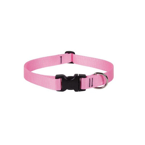 Lupine 57552 Nylon Dog Collar, 12"-20" Adjustable, Pink