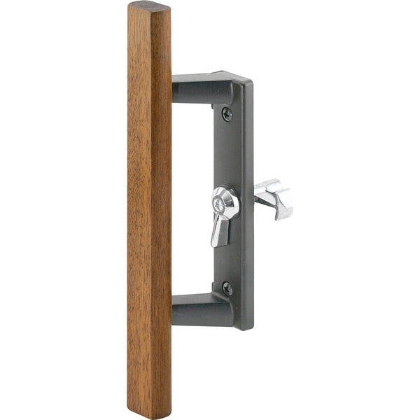 Prime Line C 1107 Sliding Glass Door Handle Black/Wood