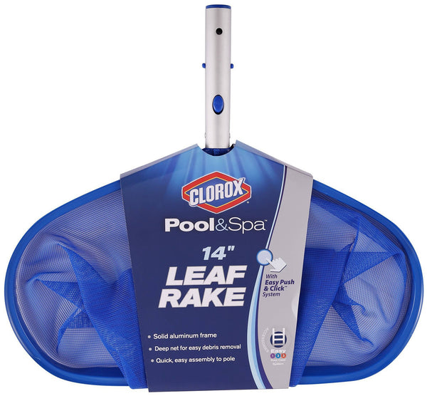Clorox 94214CLX Pool & Spa Leaf Rake, 14"