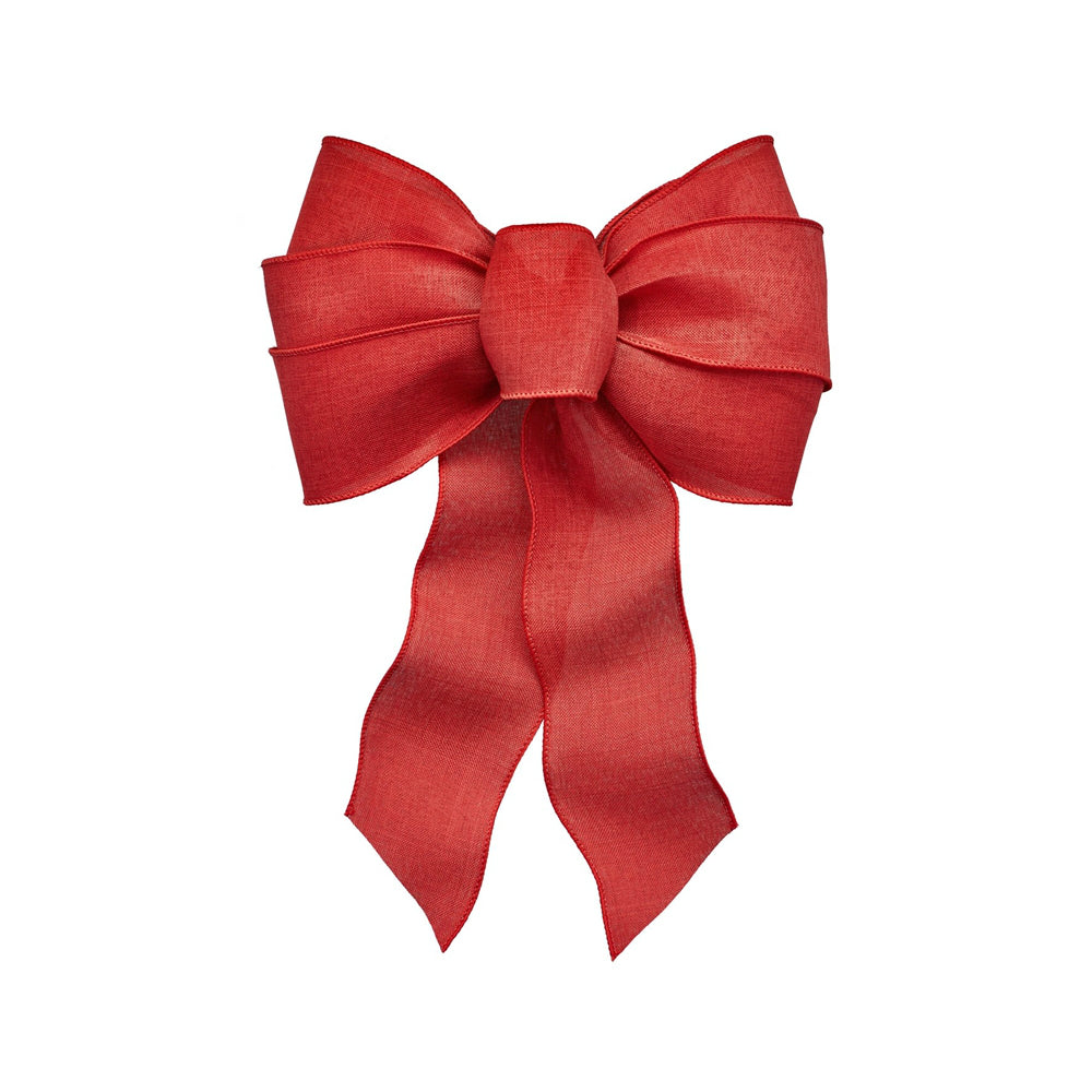 Holiday Trims 6148 Christmas Bow, Red, 14"