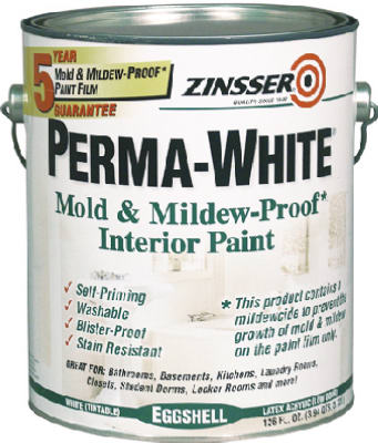 Zinsser Perma-White Mold & Mildew Proof Interior Paint, 1 Gallon