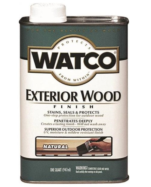 Rust-Oleum 67741 Wood Finish, 1-Qt Can, 560 - 680 sq-ft/gal, Natural