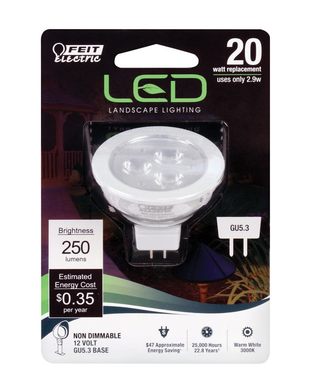 Feit Electric BPLVBAB/830CA Landscape LED Light Bulb, Warm White, 3 W