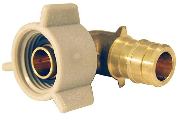 Apollo EPXFE12S Pex-A Female Swivel Elbow, Brass, 1/2"