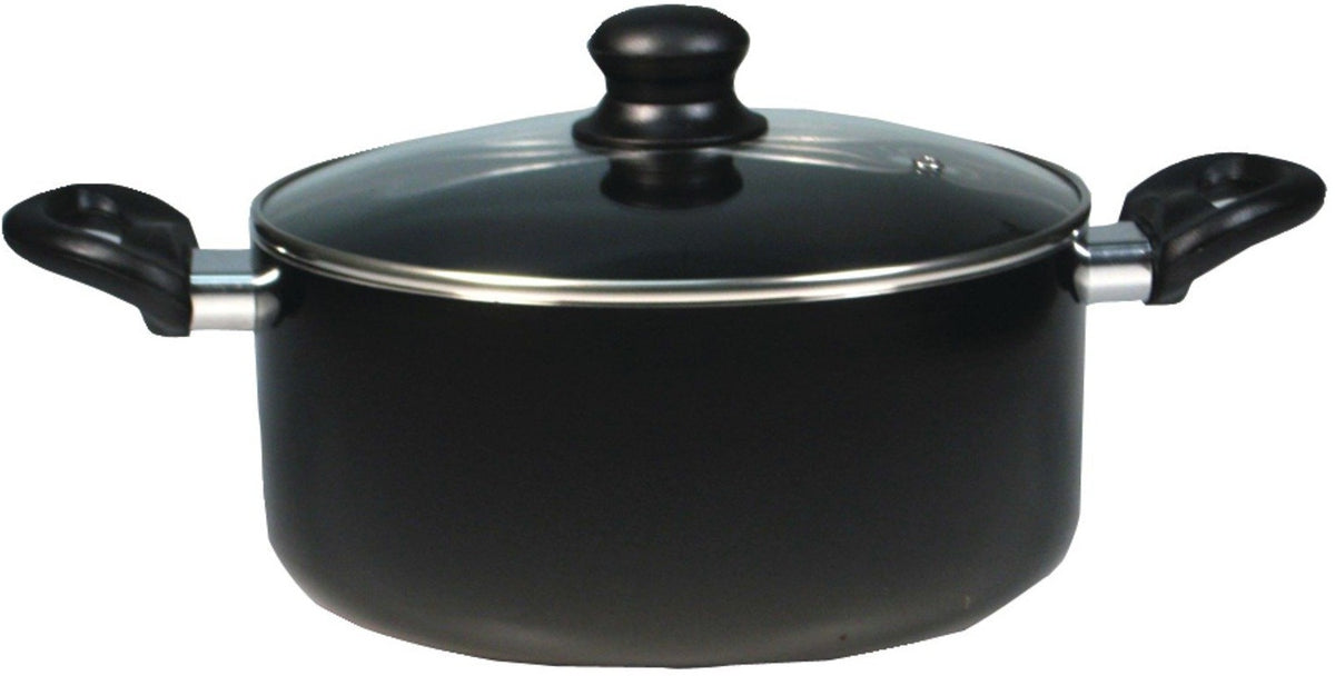 Starftit 033029-004 Simplicity Saucepan with Lid, 5.3 Quart, Black