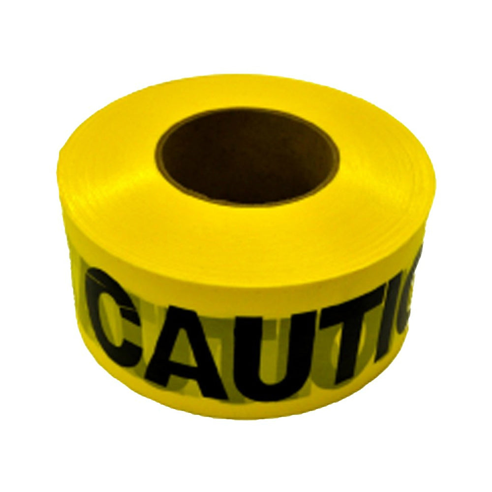 CH Hanson 16009 Caution Construction Area Flagging Tape, Yellow/Black