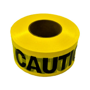CH Hanson 16009 Caution Construction Area Flagging Tape, Yellow/Black