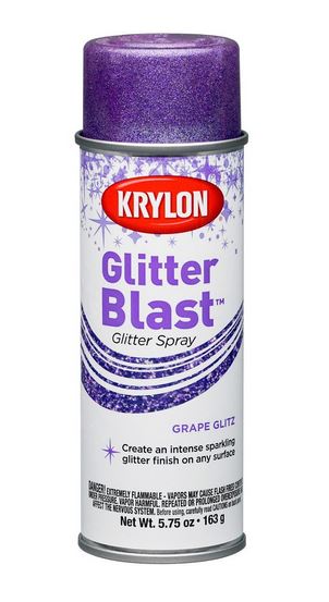 Krylon K03813000 Glitter Blast Spray Paint, Grape Glitz, 5.75 Oz.