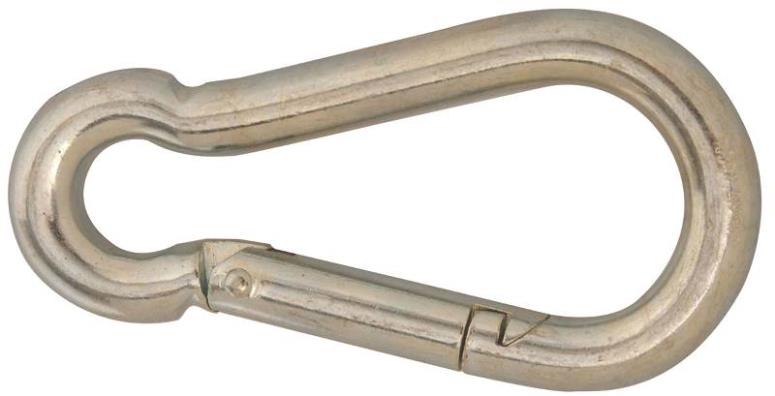 Baron  2450-3/8  Snap Link , 3/8" Dia x 4" OAL x 1" Jaw Opening, Zinc Plated