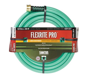 Swan FXP58050 Flexrite Pro Heavy-Duty Garden Hose, 5/8" x 50'