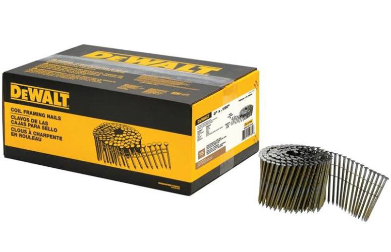 DeWalt DWC10P120D 15-Degree Coil Framming Nails, 3" x 0.120"