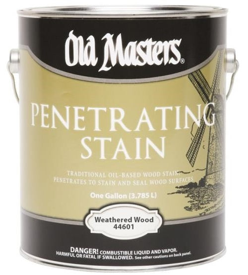 Old Masters 44601 Penetrating Stain, Gallon, Weathered Wood