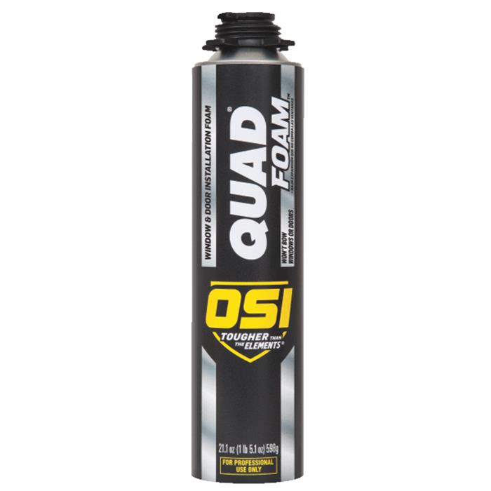 OSI 1866185 Quad Foam Window & Door Foam Sealant, Tan, 21.1 Oz