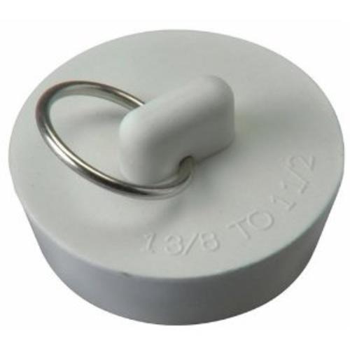 Plumb Pak PP820-39 Rubber Drain Stopper 1-3/8" - 1-1/2", White