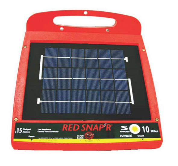 Red Snap&#039;R ESP10M-RS Solar Power Fence Controller , 6 Volt