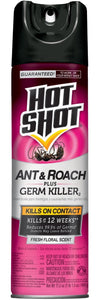 Hot Shot HG-96301 Ant & Roach Plus Germ Killer, 17.5 Oz