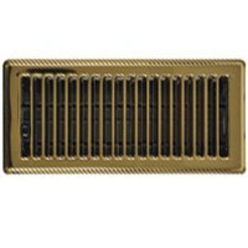 Imperial RG0255 Floor Register, 4" x 12", Brass