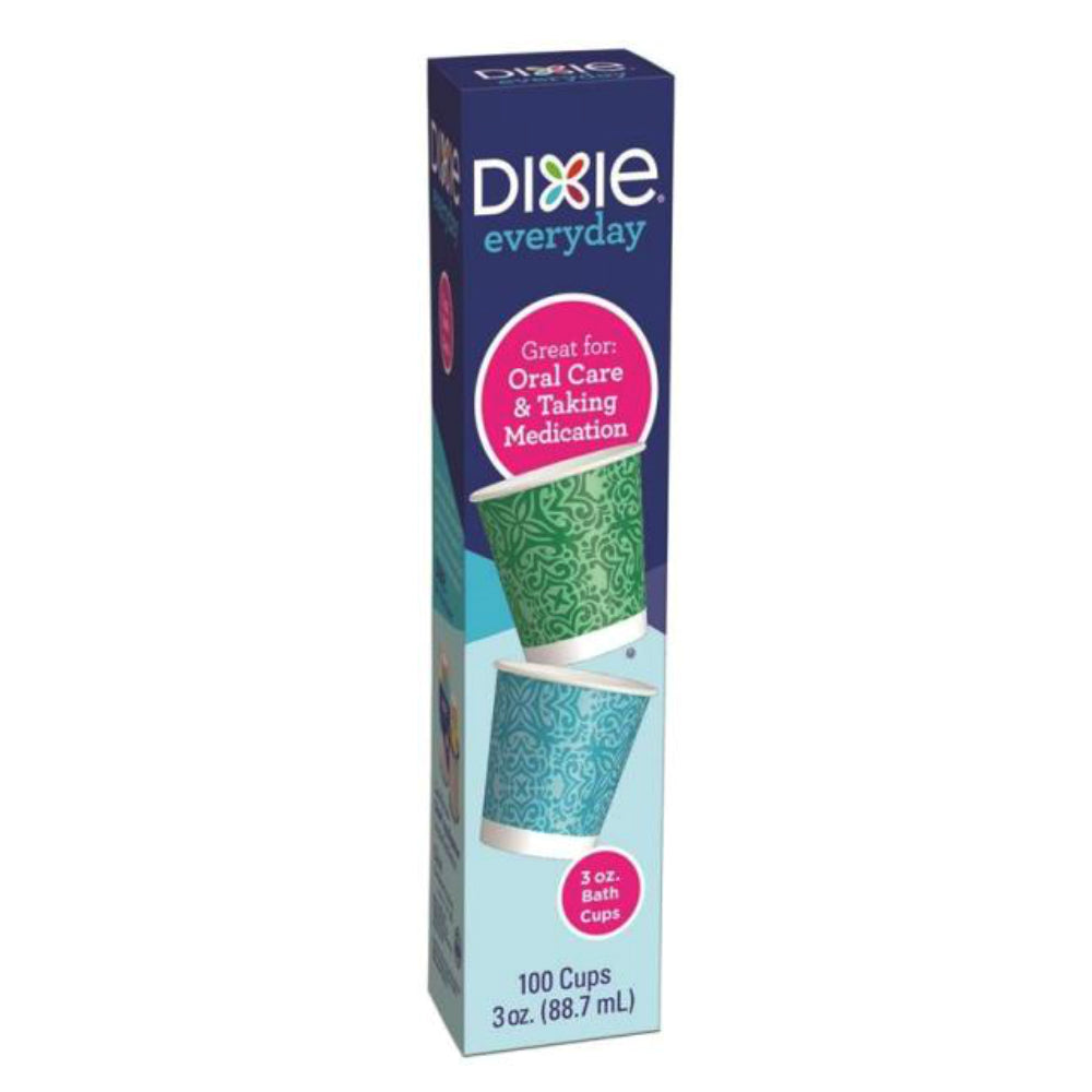 Dixie 43000/27 Decorative Cups, 3 Oz, 100 Count
