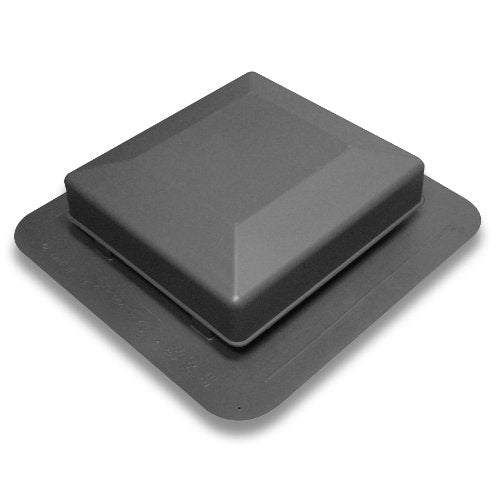 Duraflo 6050BL Square Top Black Roof Vent, Polypropylene