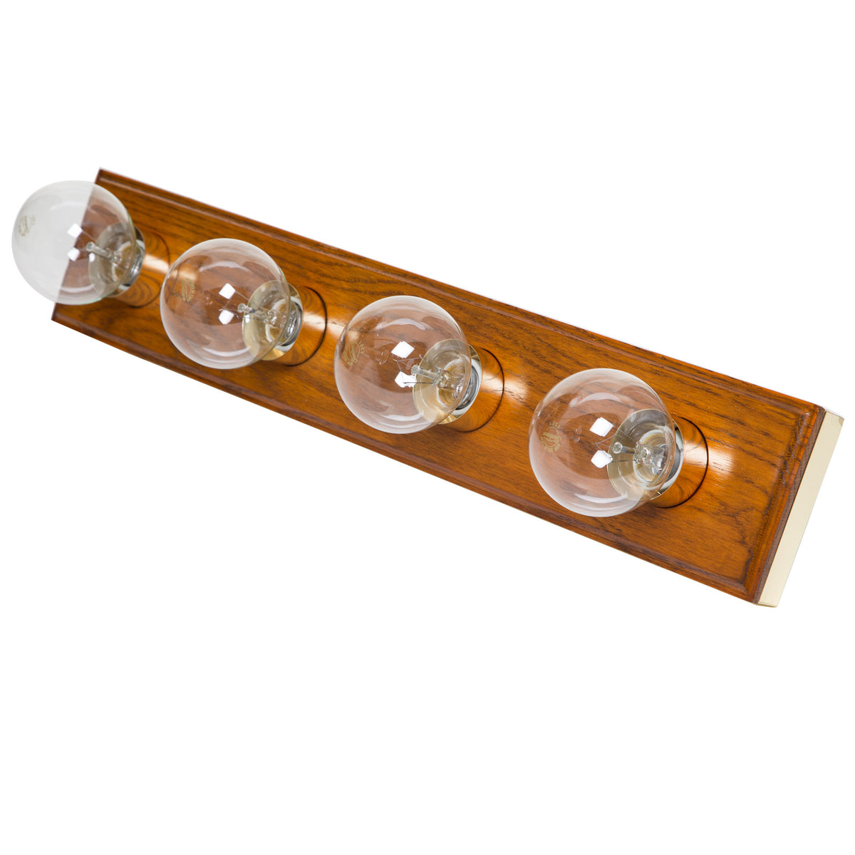 Boston Harbor V1PG043L Bathroom Four Light Fixtures, Solid Oak