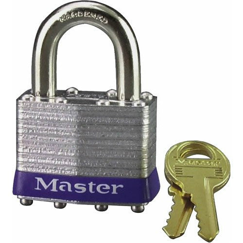Master Lock 5KA  A473 Tumbler Steel Padlock, 4-Pin Cylinder, 2"